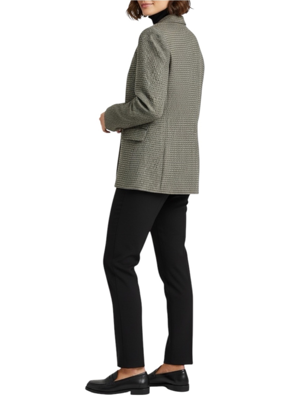 J. TIKTINER Made in France 3 Button Blazer in Tan/Brown Size 6 TALL — VINTAGE!!! - Picture 4 of 14
